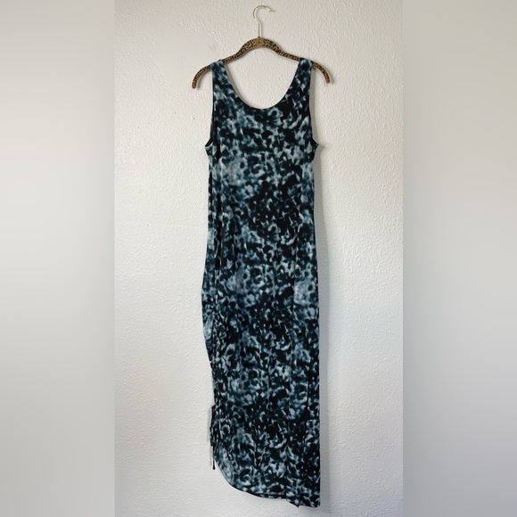 SOMA Dark Harbor Crepe Drawcord Sleeveless Maxi Dress Size Medium NWT - Picture 8 of 10
